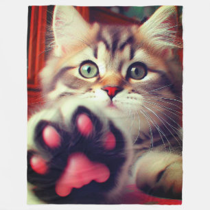 Kitten Fleece Blanket