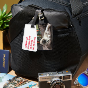 Kitten Glamour Photograph Luggage Tag