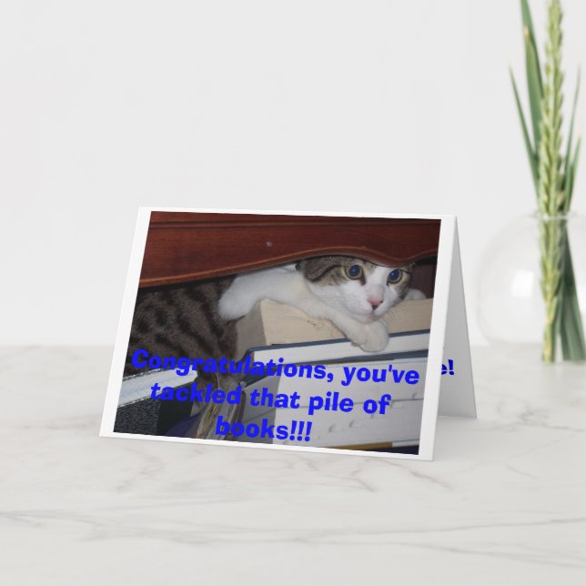 Kitten Graduation Card (Front)