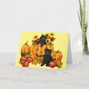 Kitten Halloween Card for Granddaughter