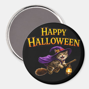 Kitten happy Halloween magnet
