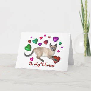 Kitten Hearts Love Holiday Card