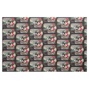 Kitten in a Basket Fabric