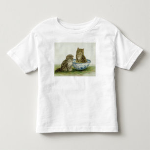 Kitten in a Blue China Bowl Toddler T-Shirt