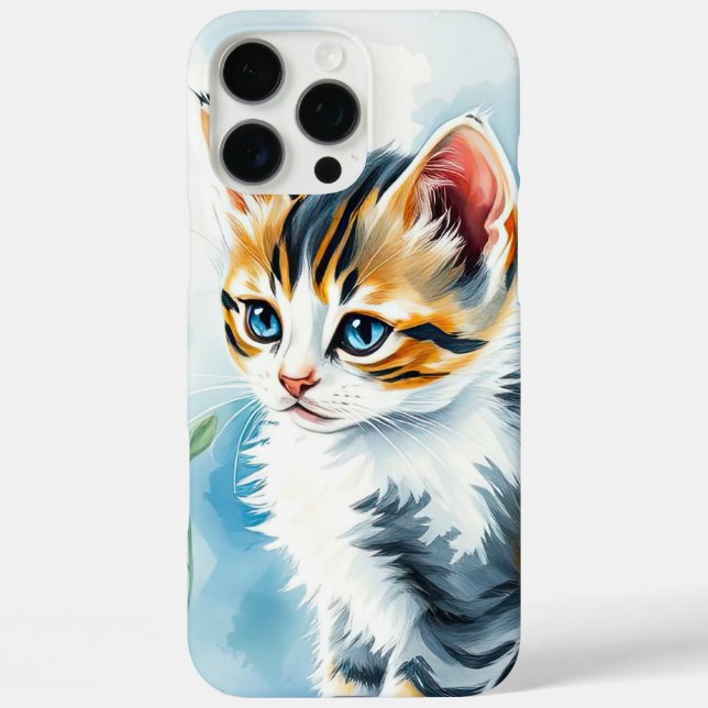 Kitten in a Floral Flower Garden Case-Mate iPhone Case (Back)