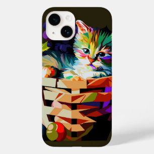  Kitten in a fruit basket Case-Mate iPhone 14 Case