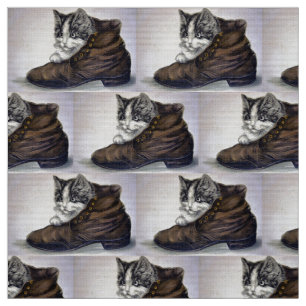 Kitten in a Shoe Fabric
