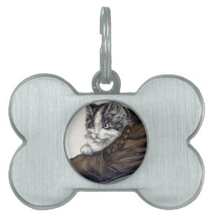 Kitten in a Shoe Pet ID Tag