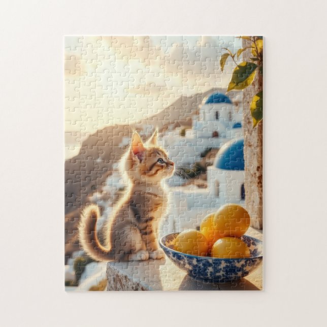 kitten in Italy Jigsaw Puzzle (Vertical)