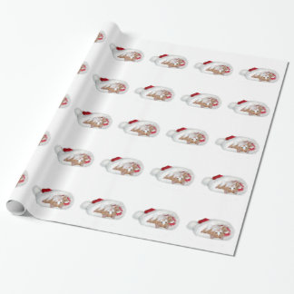 Kitten in Santa hat Wrapping Paper
