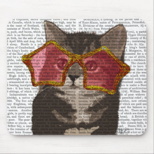 Kitten in Star Sunglasses Mouse Mat