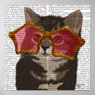 Kitten in Star Sunglasses Poster