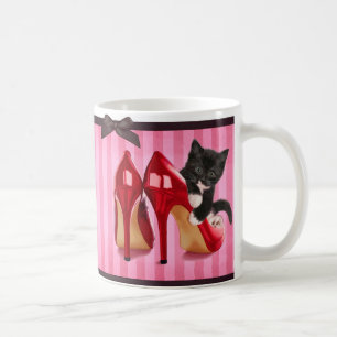 Kitten in Stilettos Coffee Mug