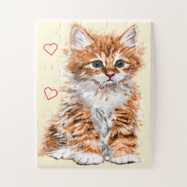 Kitten Jigsaw Puzzle Baby Cat (Vertical)