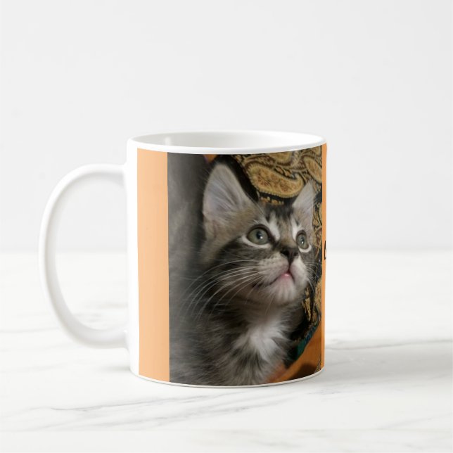 Kitten "Keep Looking Up!" Mug (Left)