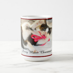 Kitten Keepsake Photo Text, Snowflake, Customise, Coffee Mug