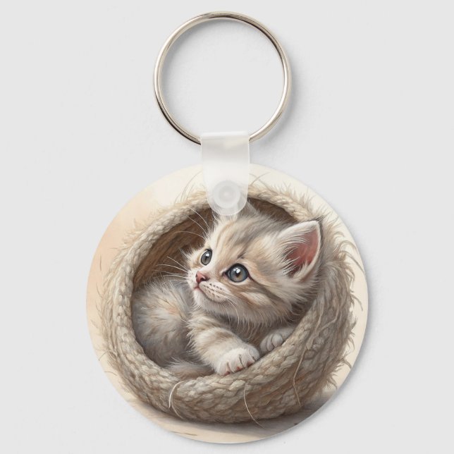 Kitten Key Ring (Front)