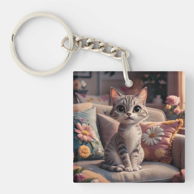 Kitten Key Ring (Front)