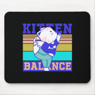 Kitten Lance Spiritual Yoga Cute Cat Animals Pets Mouse Mat