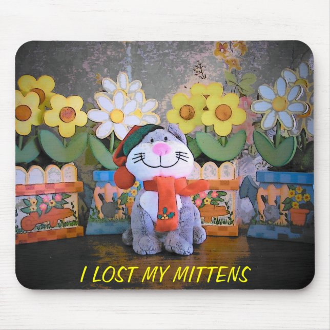 Kitten lost mittens mouse mat (Front)