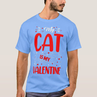 Kitten Lover Heart My Cat Is My Valentine  T-Shirt