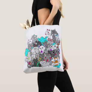 Kitten Mashup Tote Bag
