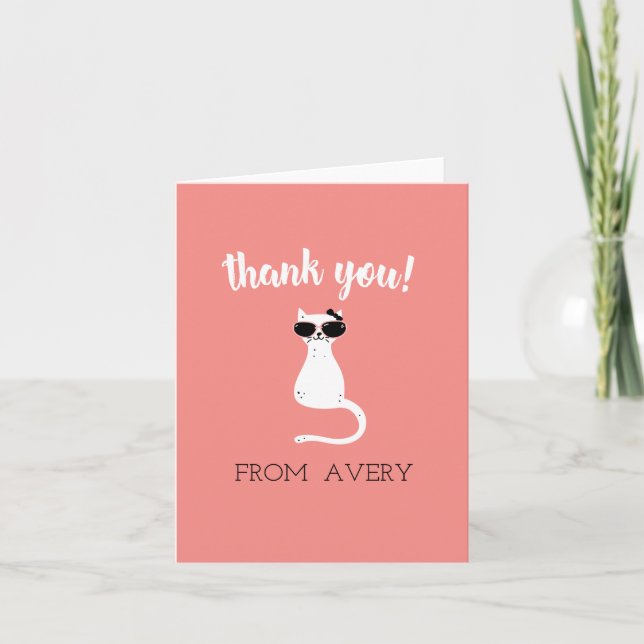 Kitten Me Thank You Card (Front)