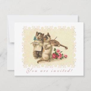 Kitten Music Recital Invitation