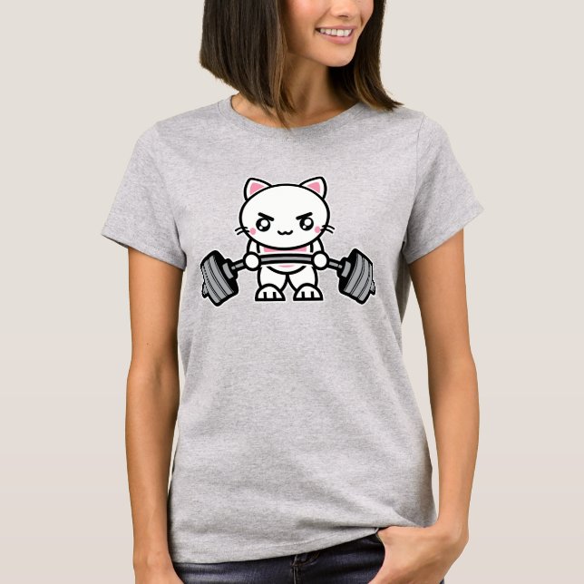 KItten My Swole On, Workout Cat - Funny Gym T-Shirt (Front)