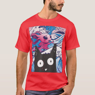 Kitten Neko Synthwave Japan 80s Manga Harajuku Ota T-Shirt
