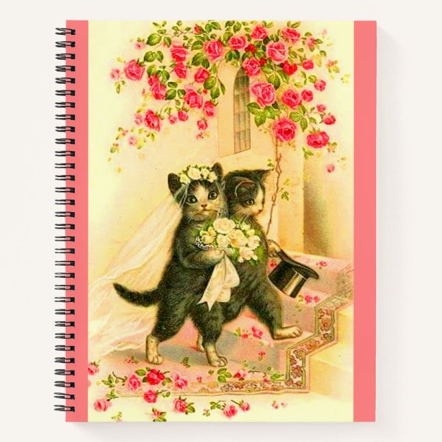 kitten newlyweds notebook (Front)