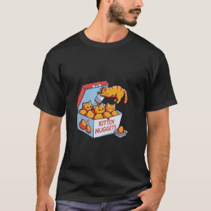 Kitten Nuggets Food Pun Cat Lover Gift Chicken Nug T-Shirt