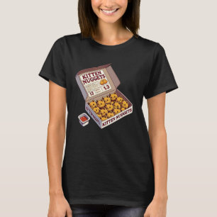 Kitten Nuggets Food Pun Cat Lover Gifts Chicken Nu T-Shirt