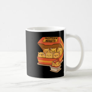 Kitten Nuggets Fun Cute Food Pun Cat Lover Chicken Coffee Mug