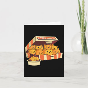 Kitten Nuggets Funny Cats And Chicken Nuggets Love Card