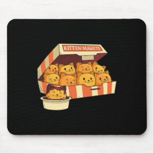 Kitten Nuggets Funny Cats And Chicken Nuggets Love Mouse Mat