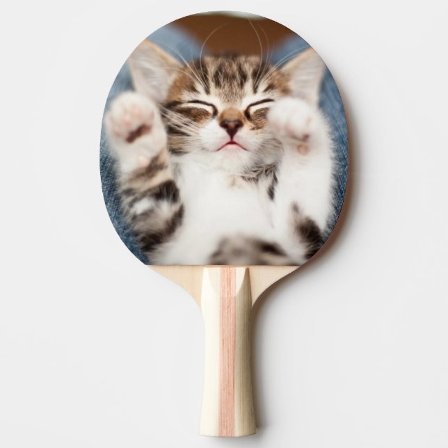 Kitten On My Lap Ping Pong Paddle (Front)
