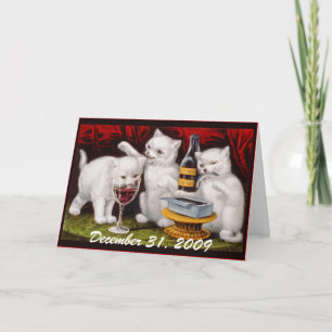 Kitten Party! Before & After - Greeting Card