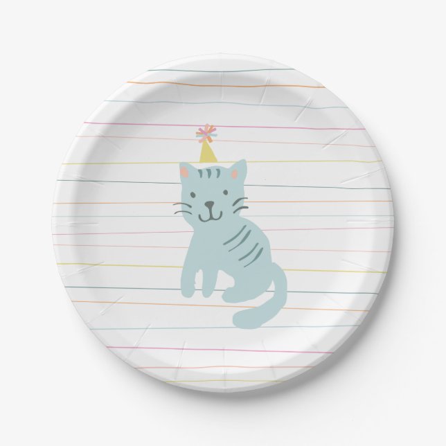 Kitten Party Paper Plate (Front)