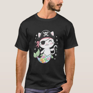 Kitten Pet Owner Pirate Mermaid Cats Lover Men Wom T-Shirt