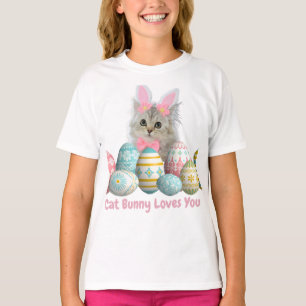 Kitten Photo, Painted Eggs and Humour T-Shirt