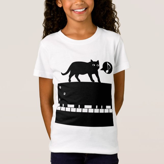 Kitten_Piano T-Shirt (Front)