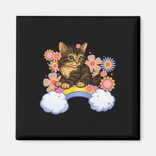 Kitten Rainbow Cute Cat Funny Sarcastic Humour Bac Magnet