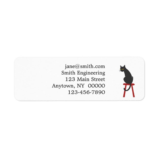 kitten sitting on wooden stool - Choose back colou (Front)