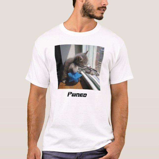 Kitten Sniper T-Shirt (Front)