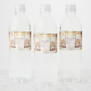Kitten Swing Water Bottle Label