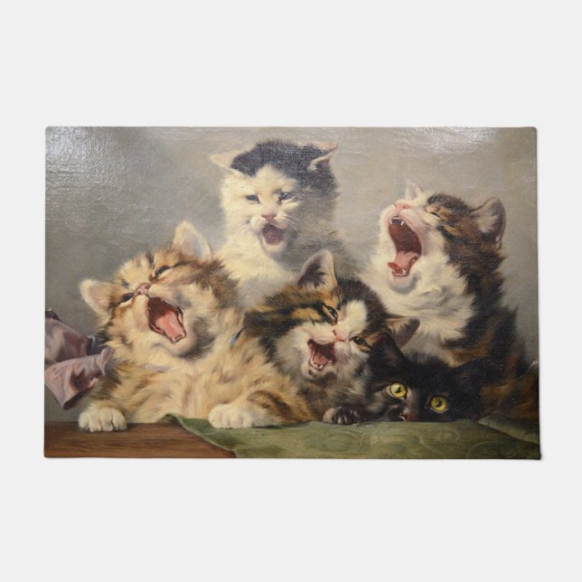 Kitten Symphony by Julius Adam II Doormat (Front)