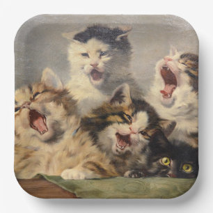 Kitten Symphony by Julius Adam II Paper Plate