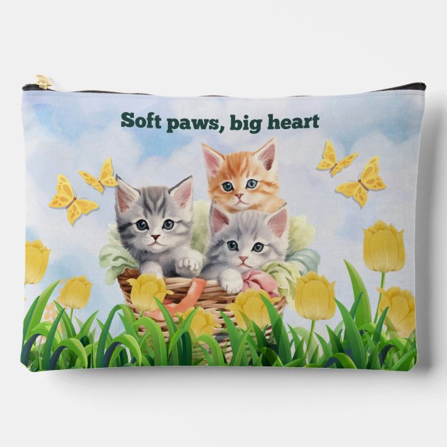 Kitten Theme Large Pouch (Front)