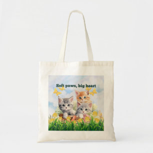 Kitten Theme Small Tote Bag